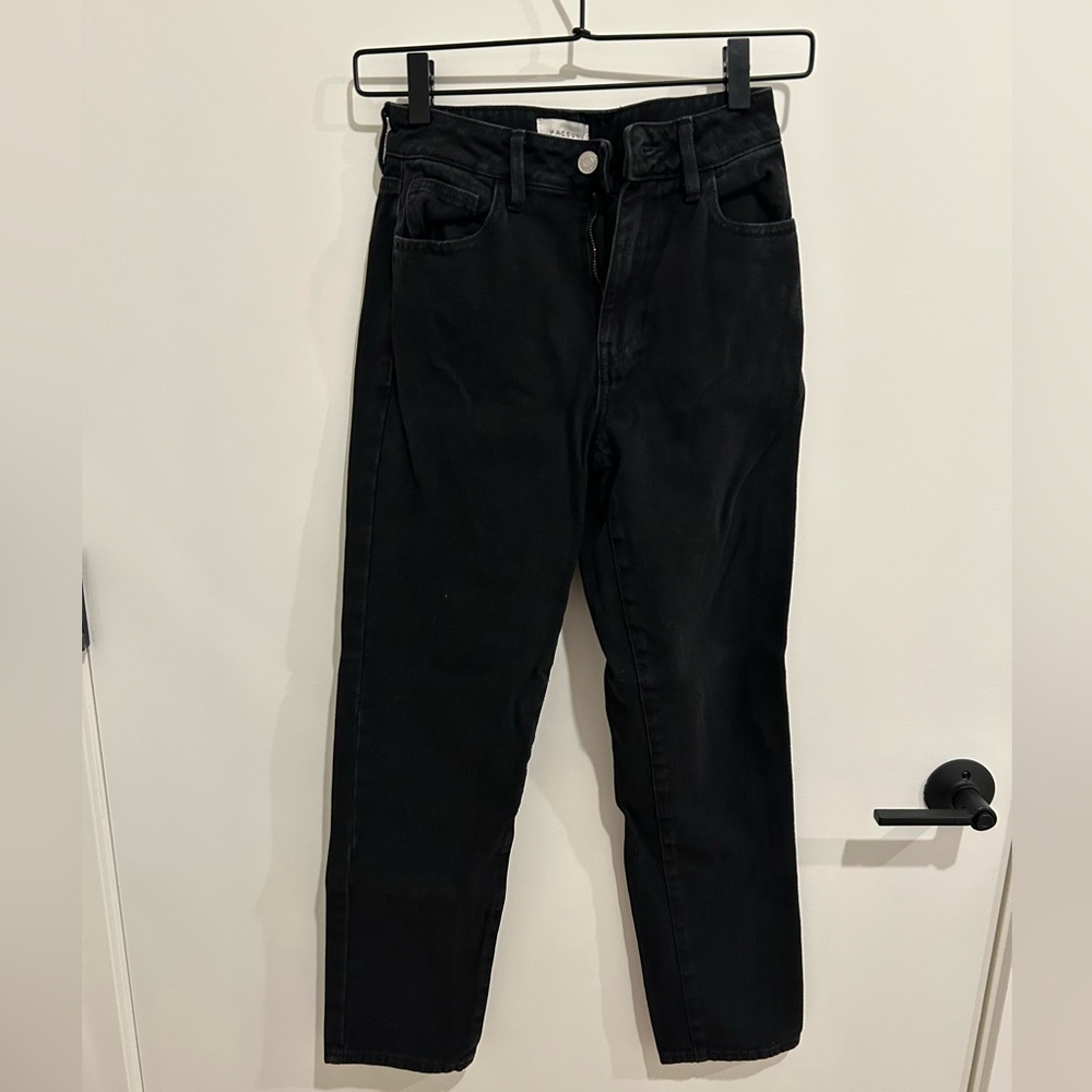 pacsun black mom jeans size 23